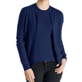 Women's Twinset Crew Neck Cardigan W/ Short Sleeve Shell - Navy Blue